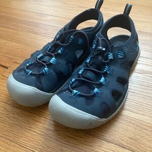 Keen Women's Dark Blue and Aqua Sandals